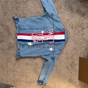 Denim Jacket with USA Theme